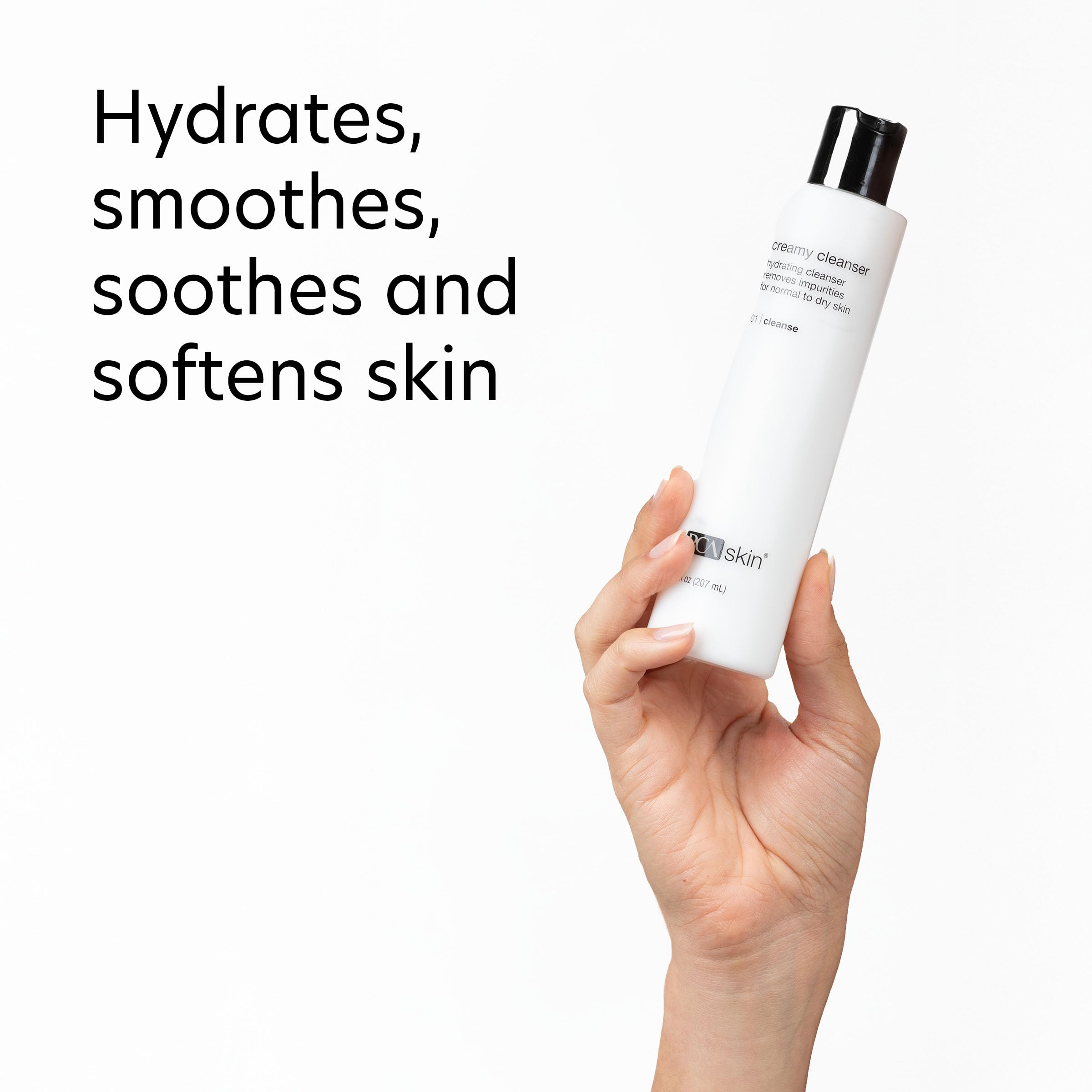 PCA SKIN textura cremosa al contacto con agua