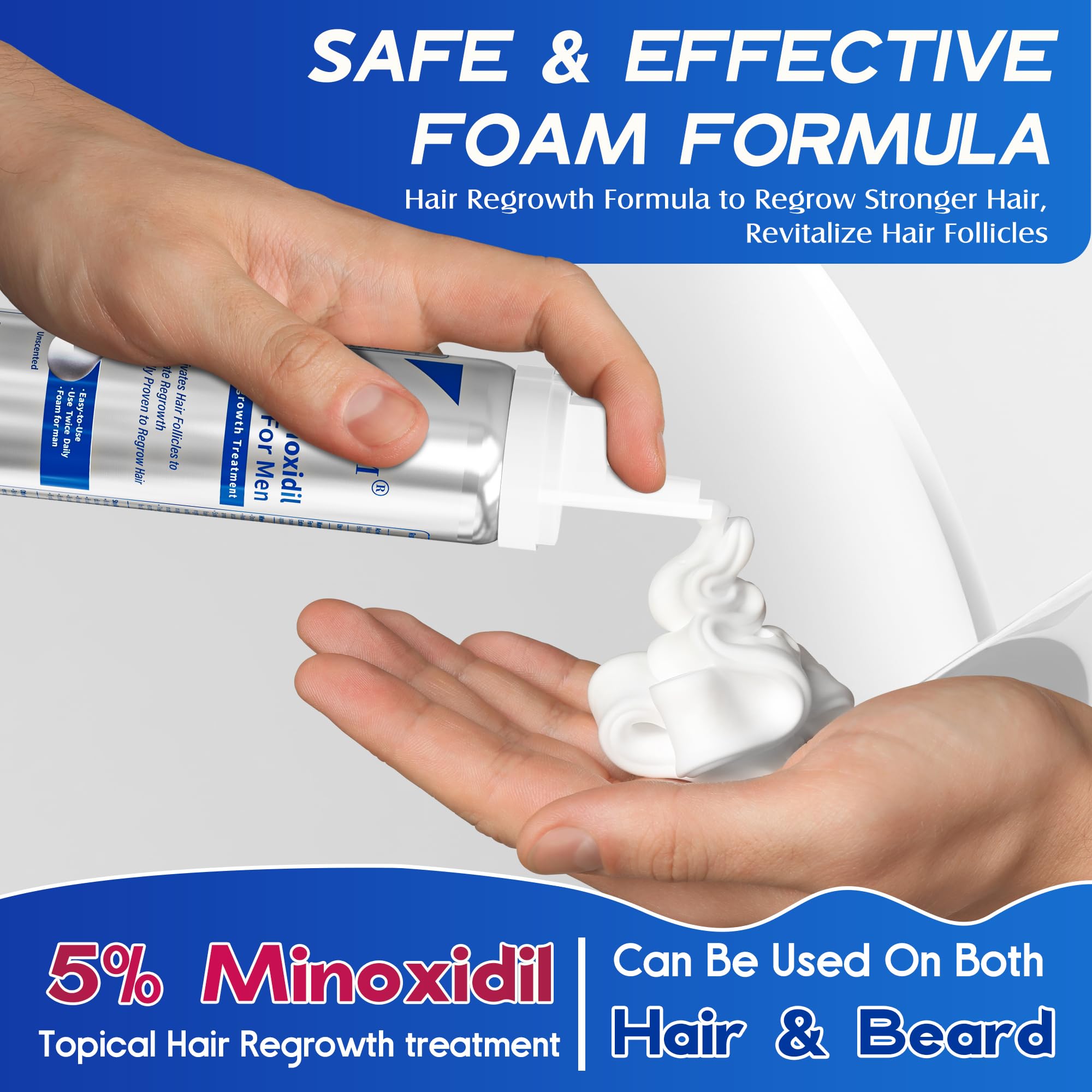 Envase con dos unidades de Pdam Minoxidil para uso continuo.