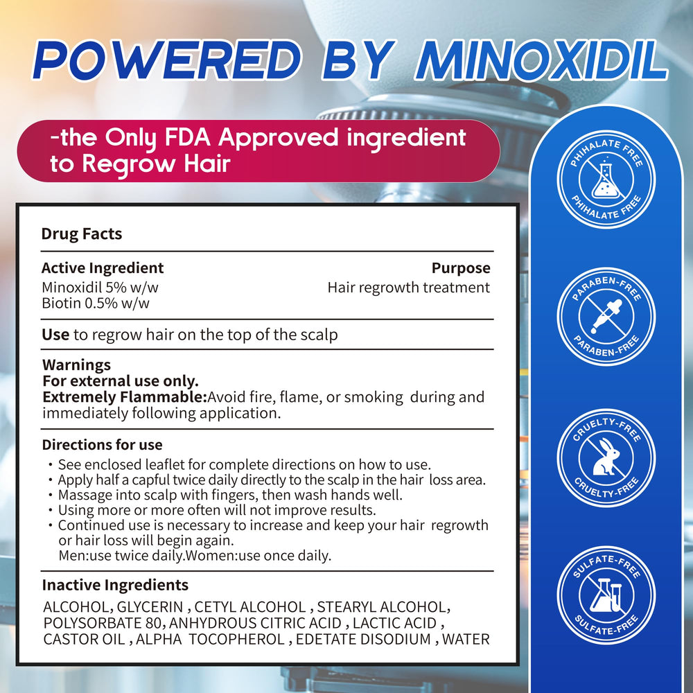 Ritual diario con Pdam Minoxidil para densidad capilar.