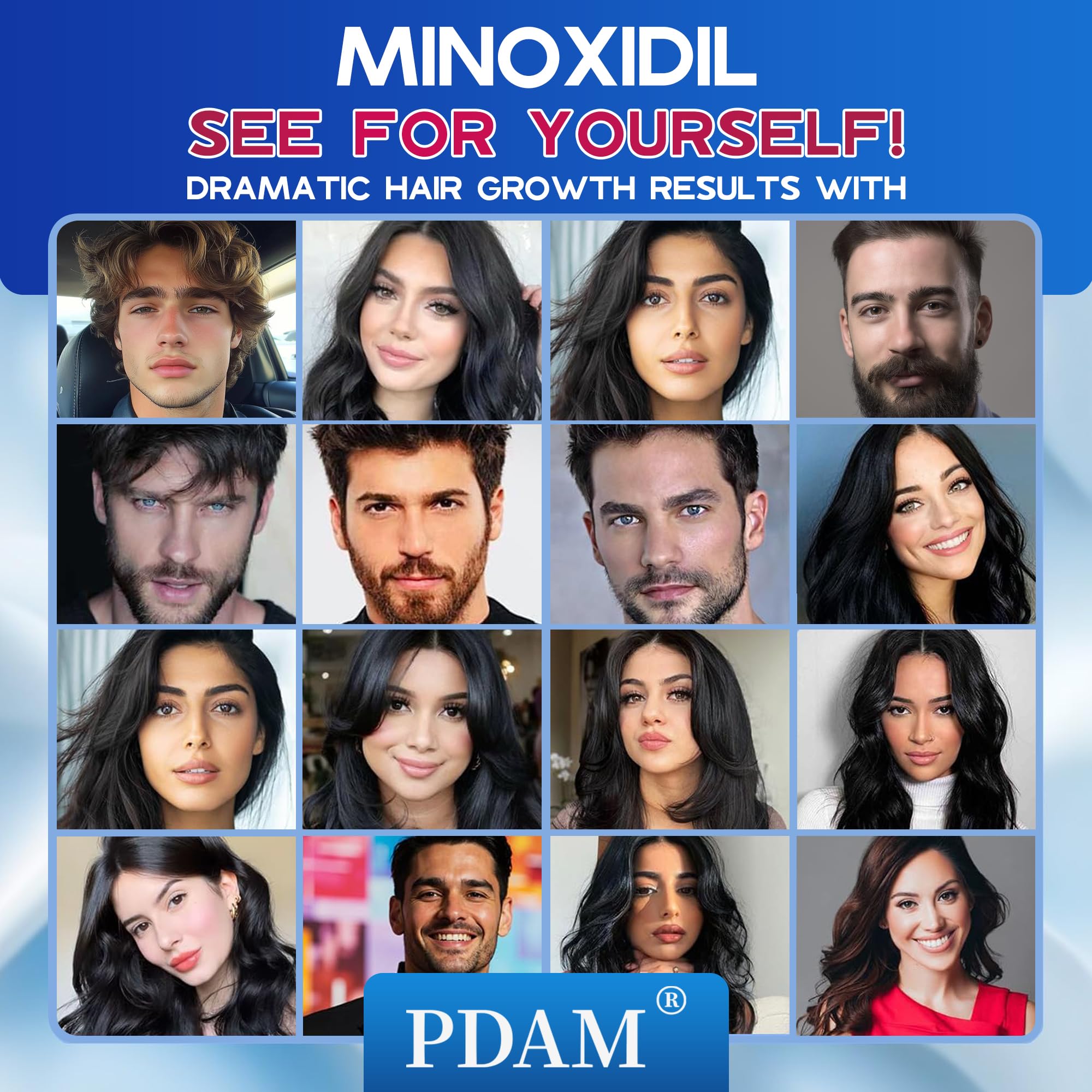 Aplicador fácil de Pdam Minoxidil que facilita la rutina diaria.