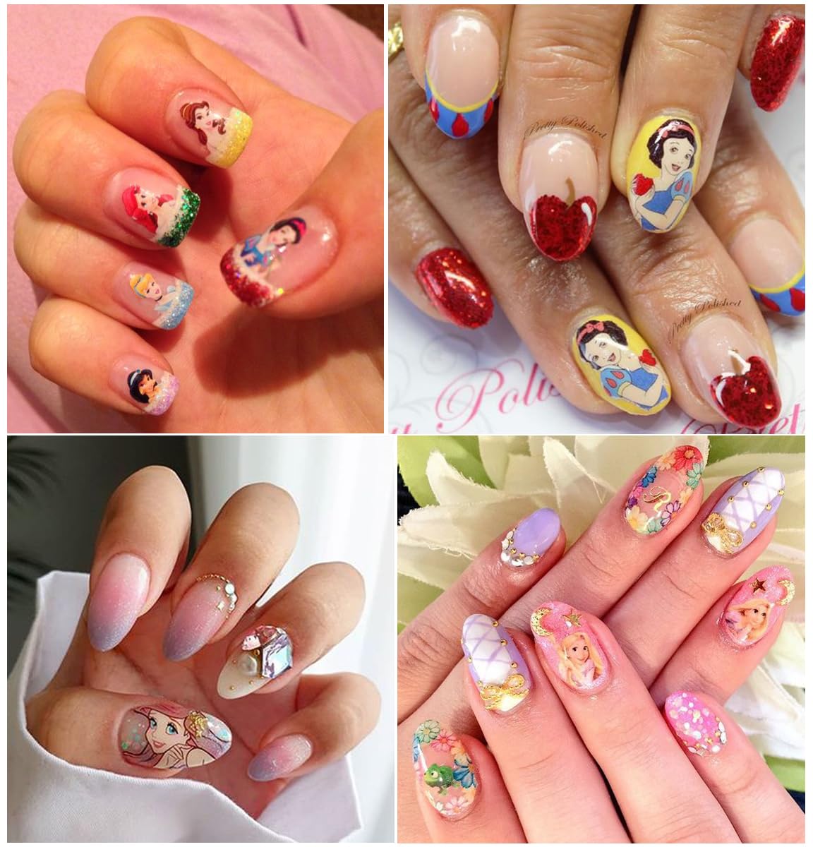 PDFADSK pegatinas de uñas de arte sencillo, fáciles de aplicar en minutos.
