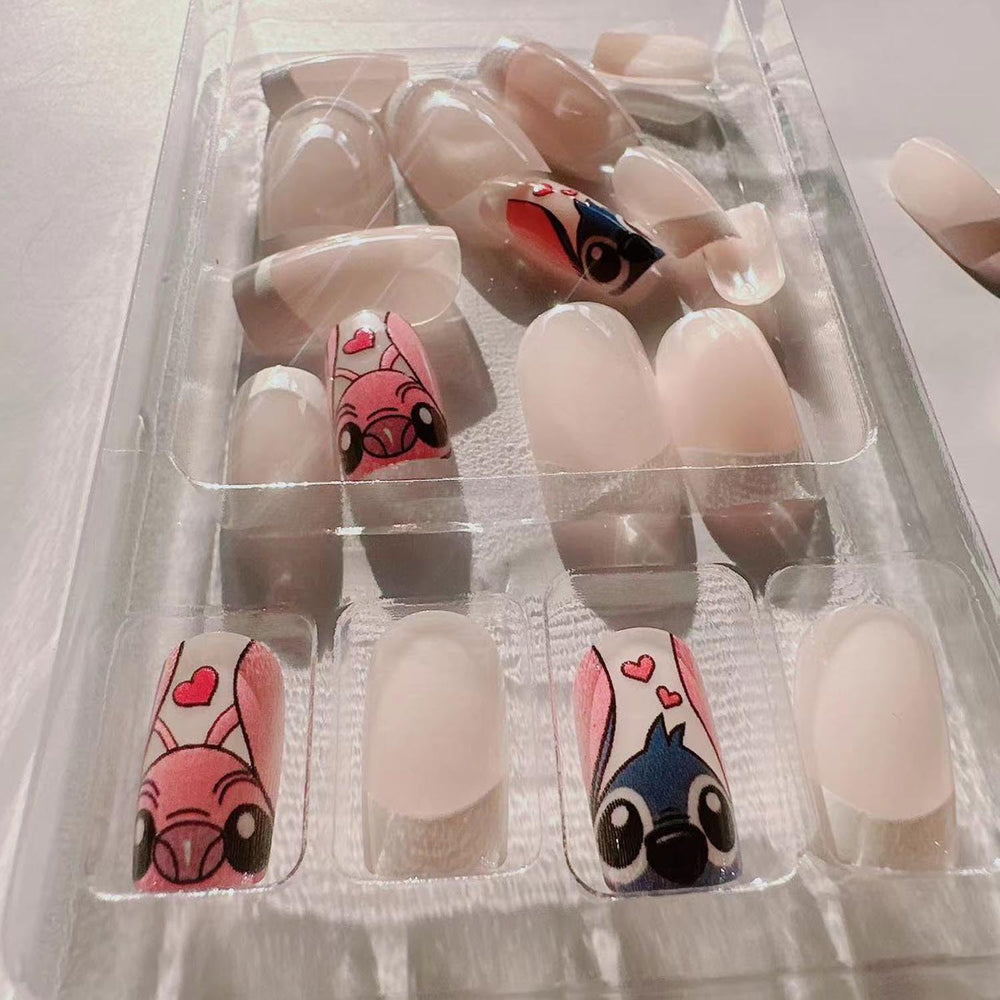PDFADSK uñas postizas brillo liso, acabado profesional sin salón