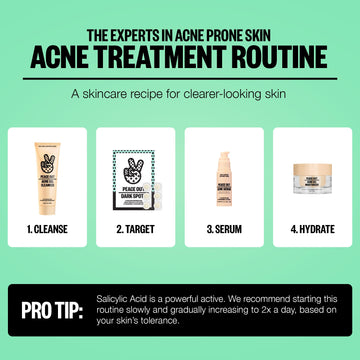 PEACE OUT Dots patch applied on skin demonstrates improved absorption of actives.