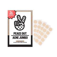 Parche hidrocoloide Peace Out para acné, cubre la imperfección y protege la piel.