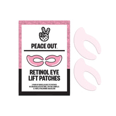 Parches PEACE OUT para ojos con biocelulosa y retinol, levantamiento suave alrededor de los ojos