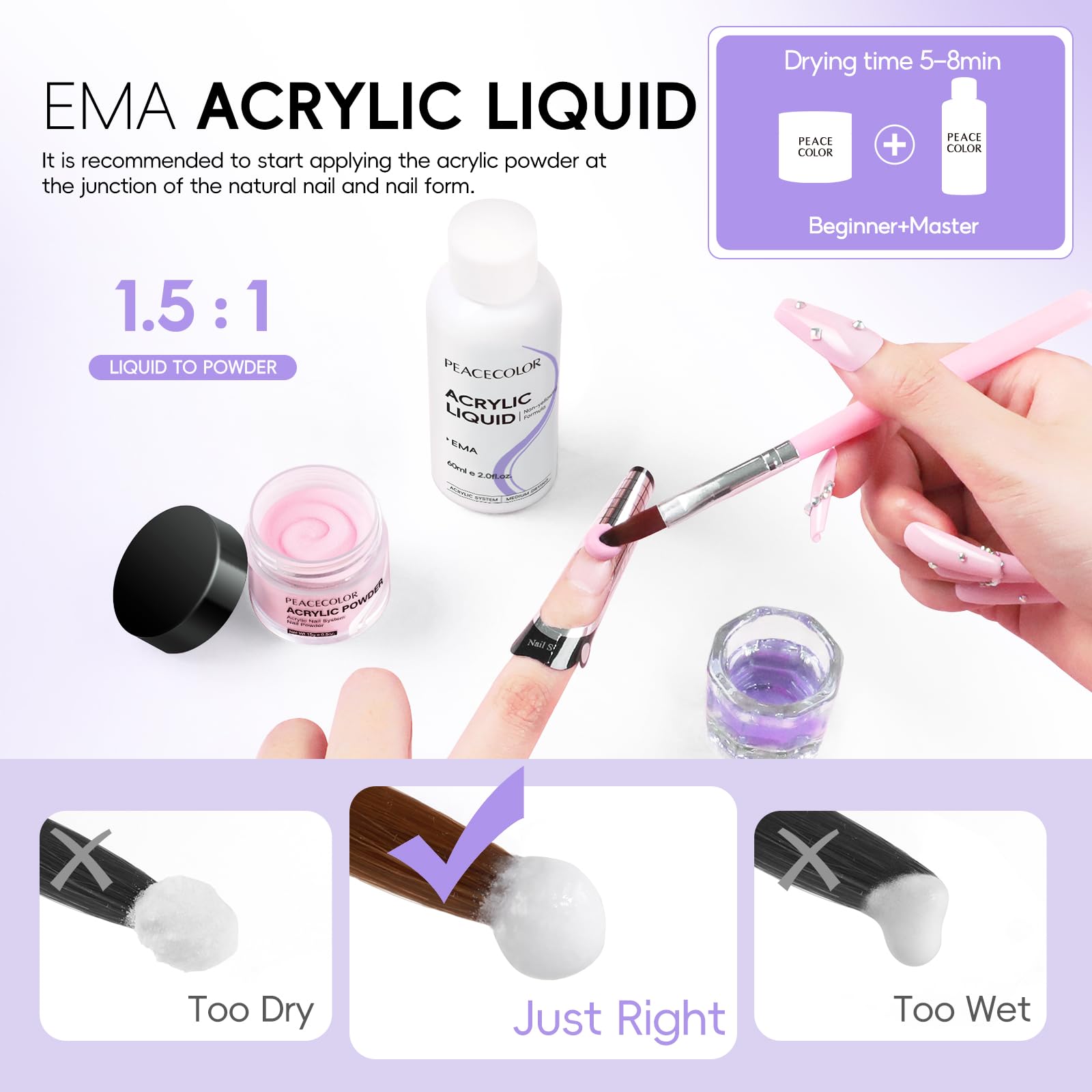 PEACECOLOR esmaltes en gel de 3 tonos para uñas