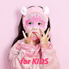 Peach and mascarilla facial infantil tamaño mini para uso activo