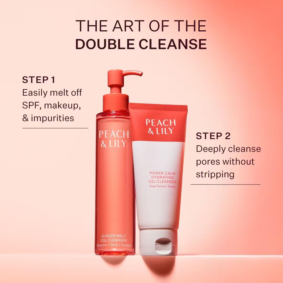 Peach & Lily application visage démaquillage étape essentielle.