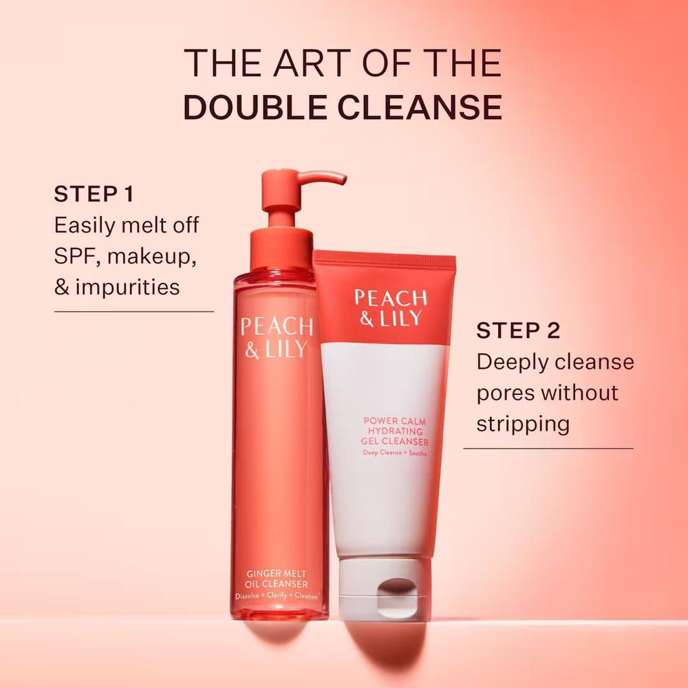 Peach & Lily application visage démaquillage étape essentielle.
