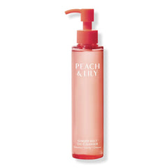 Peach & Lily bouteille huile Melt Gingembre, démaquillage rapide.
