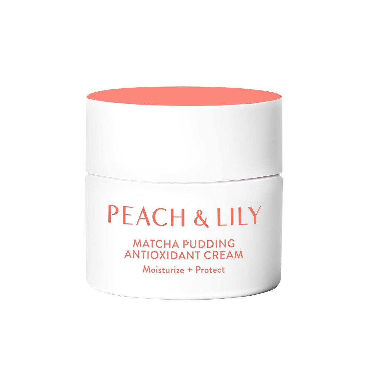 Peach & Lily Matcha Pudding en bote, crema antioxidante para hidratación ligera.