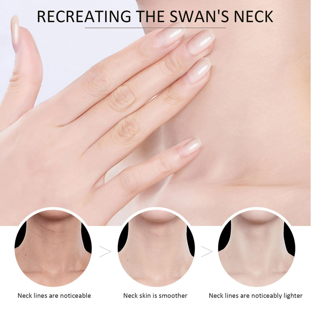 Peaq Skin uso continuo promete piel más firme en el cuello.