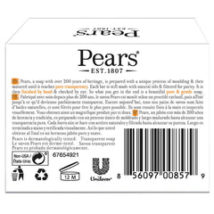 Detalle de textura translúcida de Pears que sugiere pureza