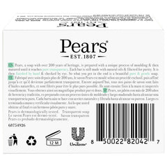 Pears Jabón translúcido verde, dos unidades en empaque práctico para baño.