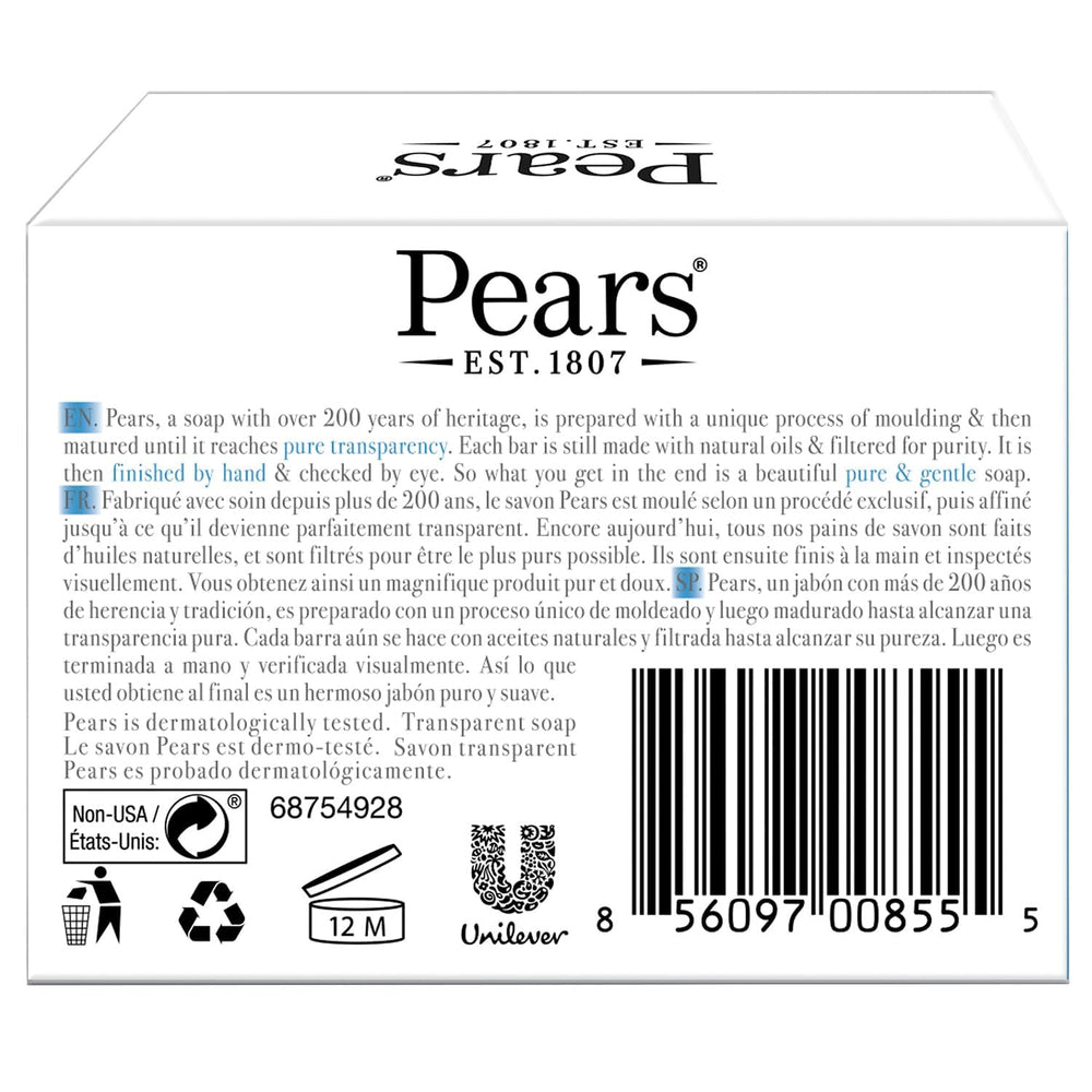 Pears jabon menta aroma refrescante: limpieza con sensación de frescura.