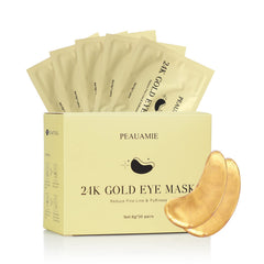 Peauamie parches ojos 24k oro para revitalizar la mirada