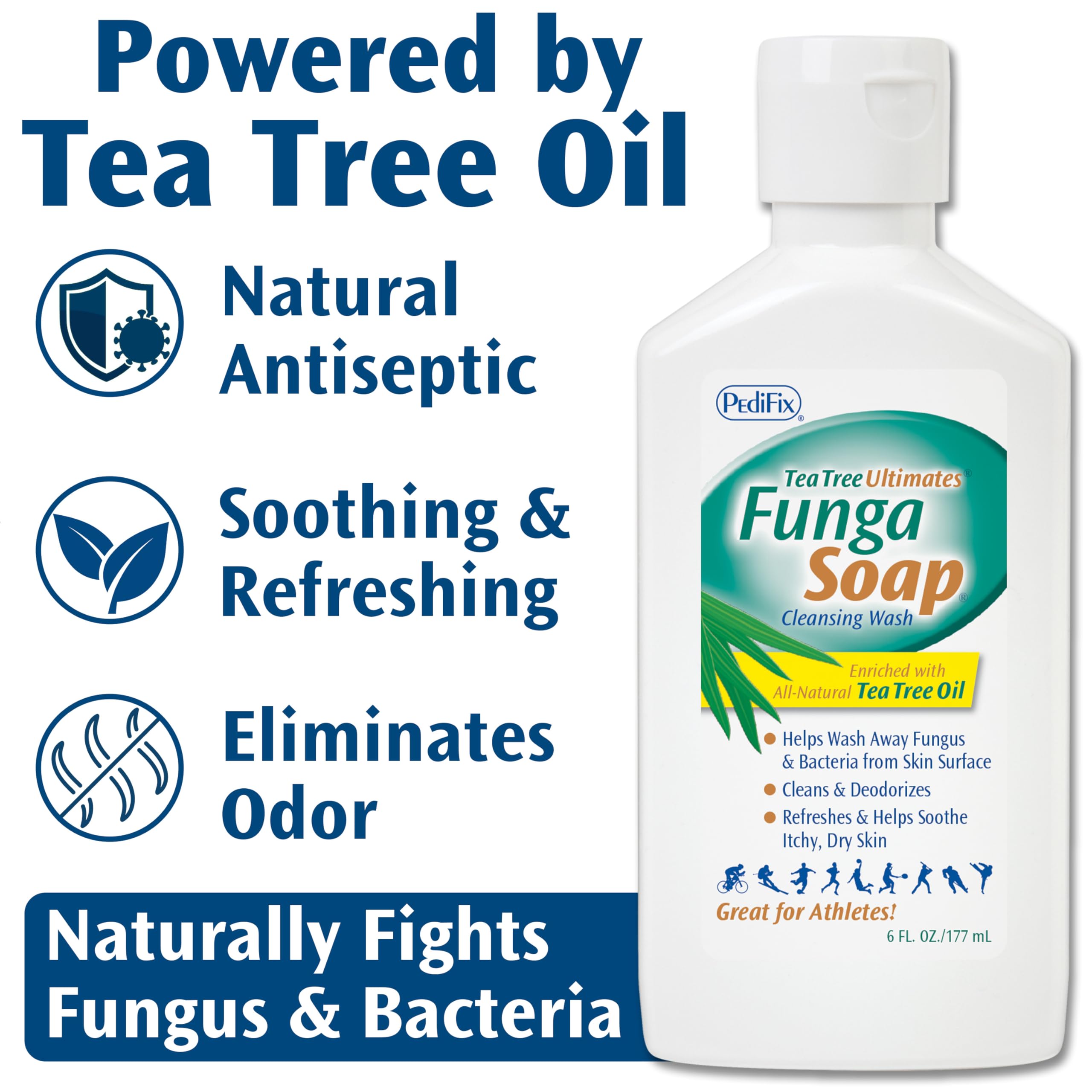 Pedifix Fungasoap: ducha corporal para cuerpo limpio y piel fresca.