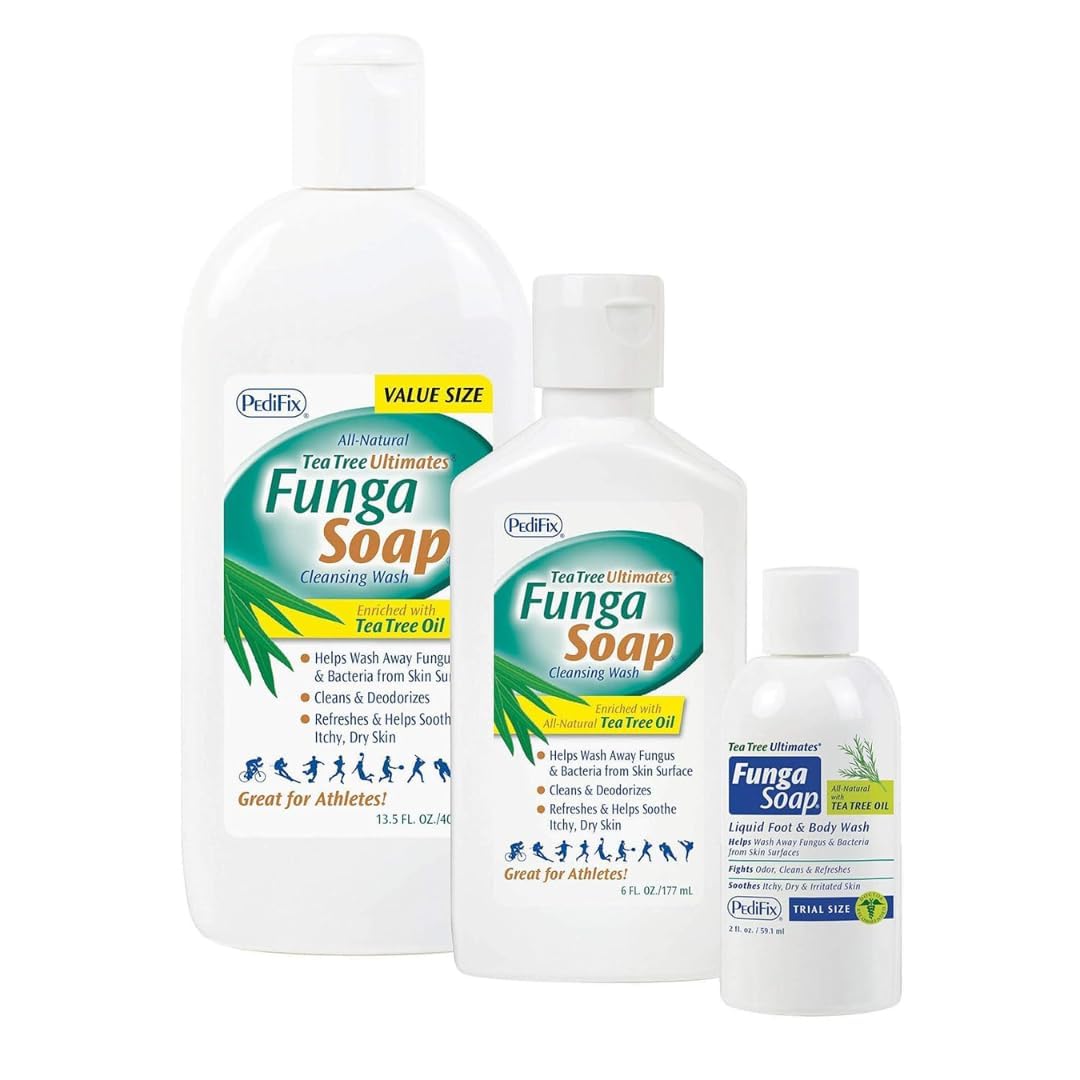 Pedifix Fungasoap: uso diario para piel equilibrada y olor ligero.
