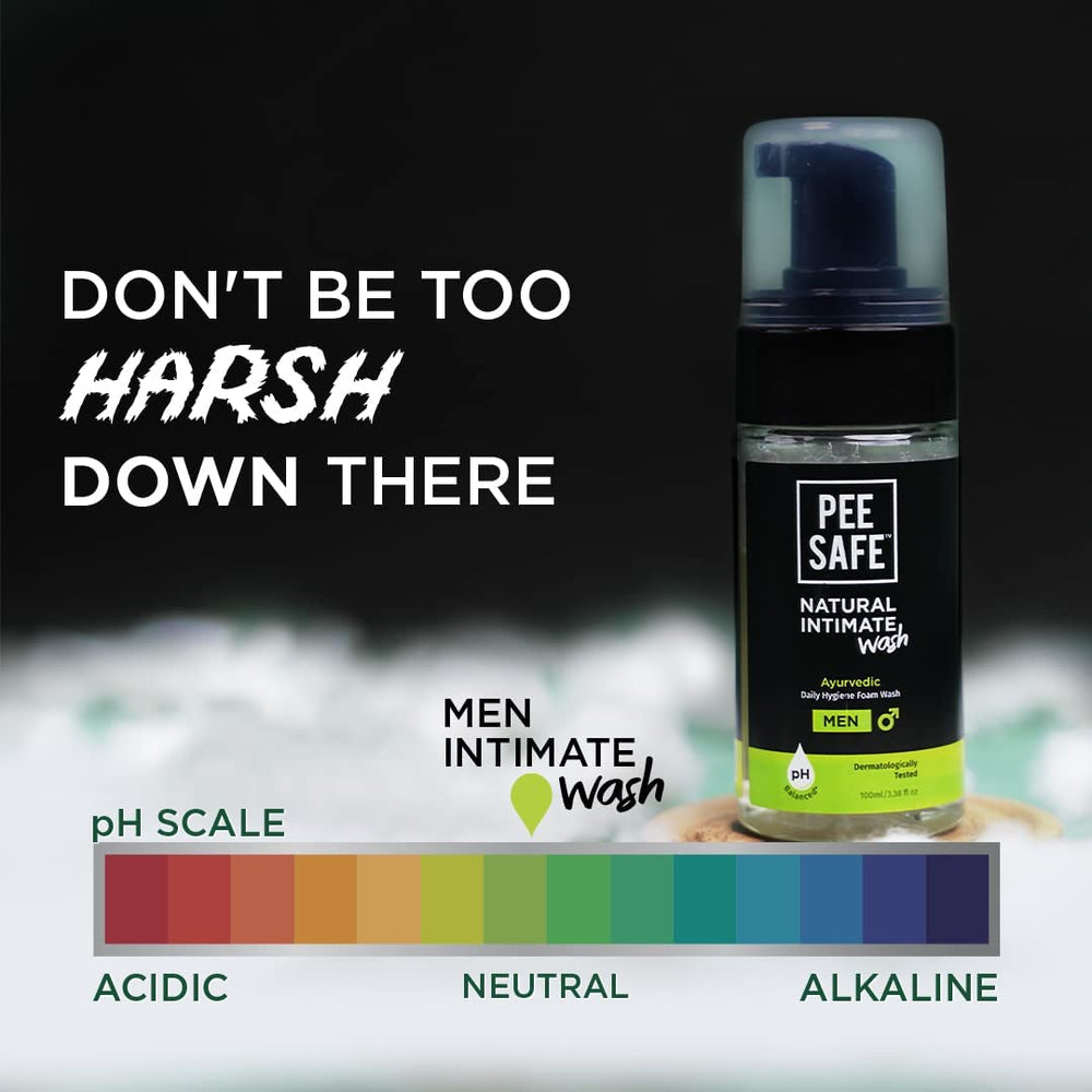 Pee Safe Jabón íntimo masculino: uso diario para higiene íntima confiable.