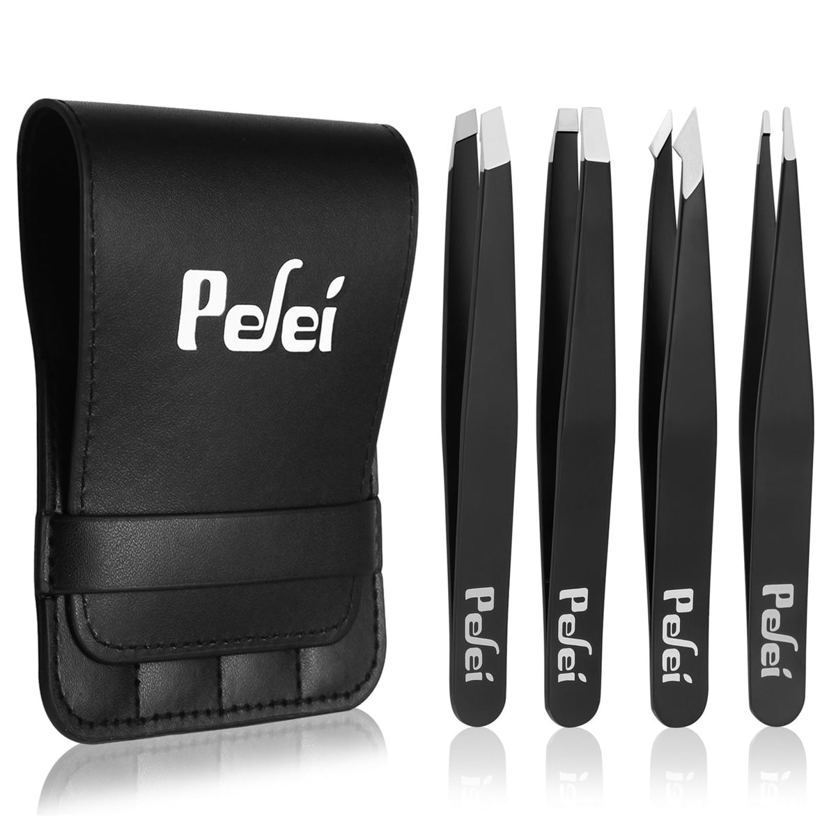 Pinzas clásicas de Pefei, precisión para delinear cejas con suavidad.