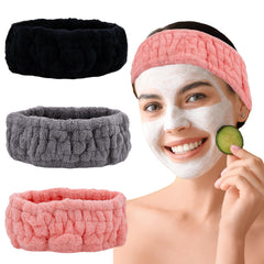 Pejnl cinta-frente spa microfibra, absorbente para lavado facial