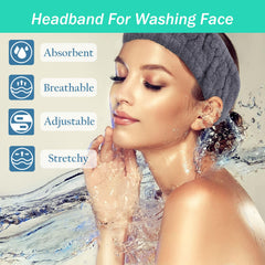 Banda spa Pejnl, suave microfibra para aplicar mascarilla facial