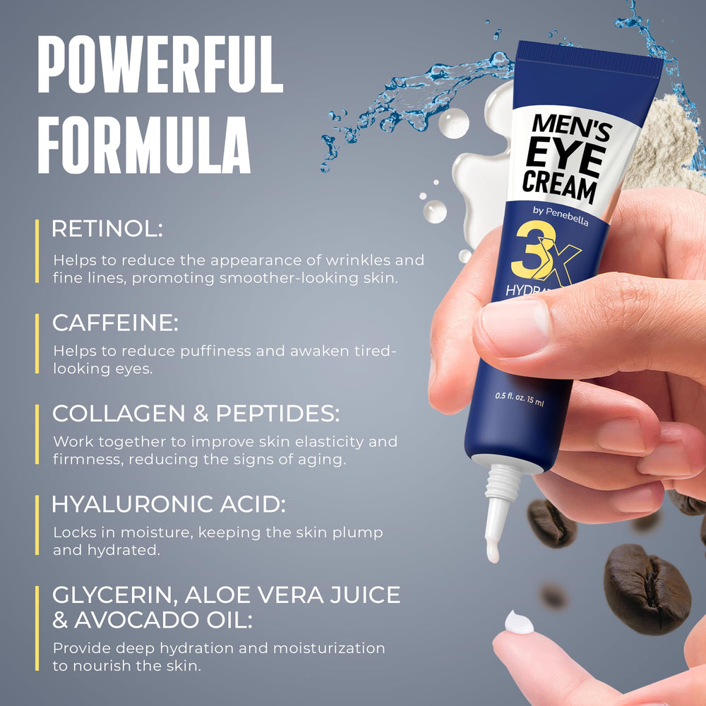 PENEBELLA crema ojos hombre: absorción rápida sin grasa para uso diario
