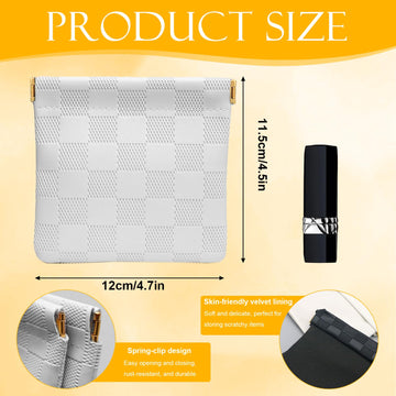 Estuche de maquillaje PENGJINYU blanco, perfecto para viaje y organización rápida