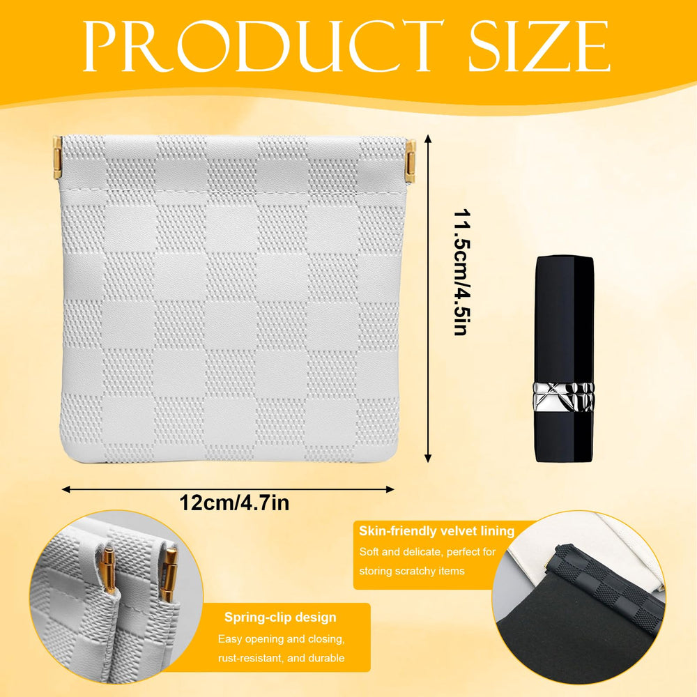 Estuche de maquillaje PENGJINYU blanco, perfecto para viaje y organización rápida