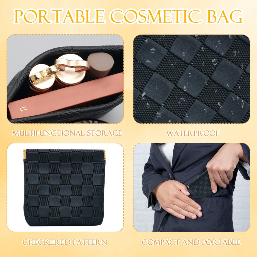 Estuche de maquillaje PENGJINYU rosa, práctico para salidas y viajes