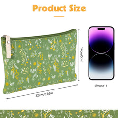 Bolsa cosmético floral de Pengxiaomei, dos colores, diseño elegante para uso diario.
