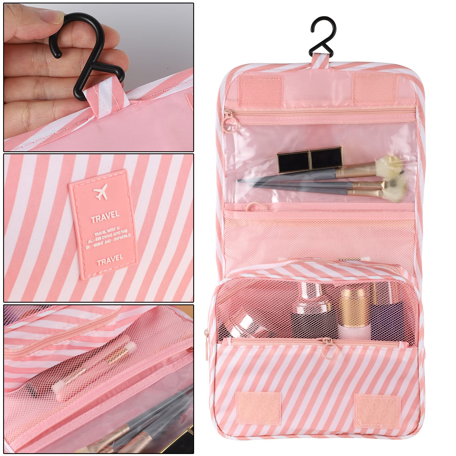 Pengxiaomei bolsa cosméticos nylon resistente, protege tus artículos en cada viaje.