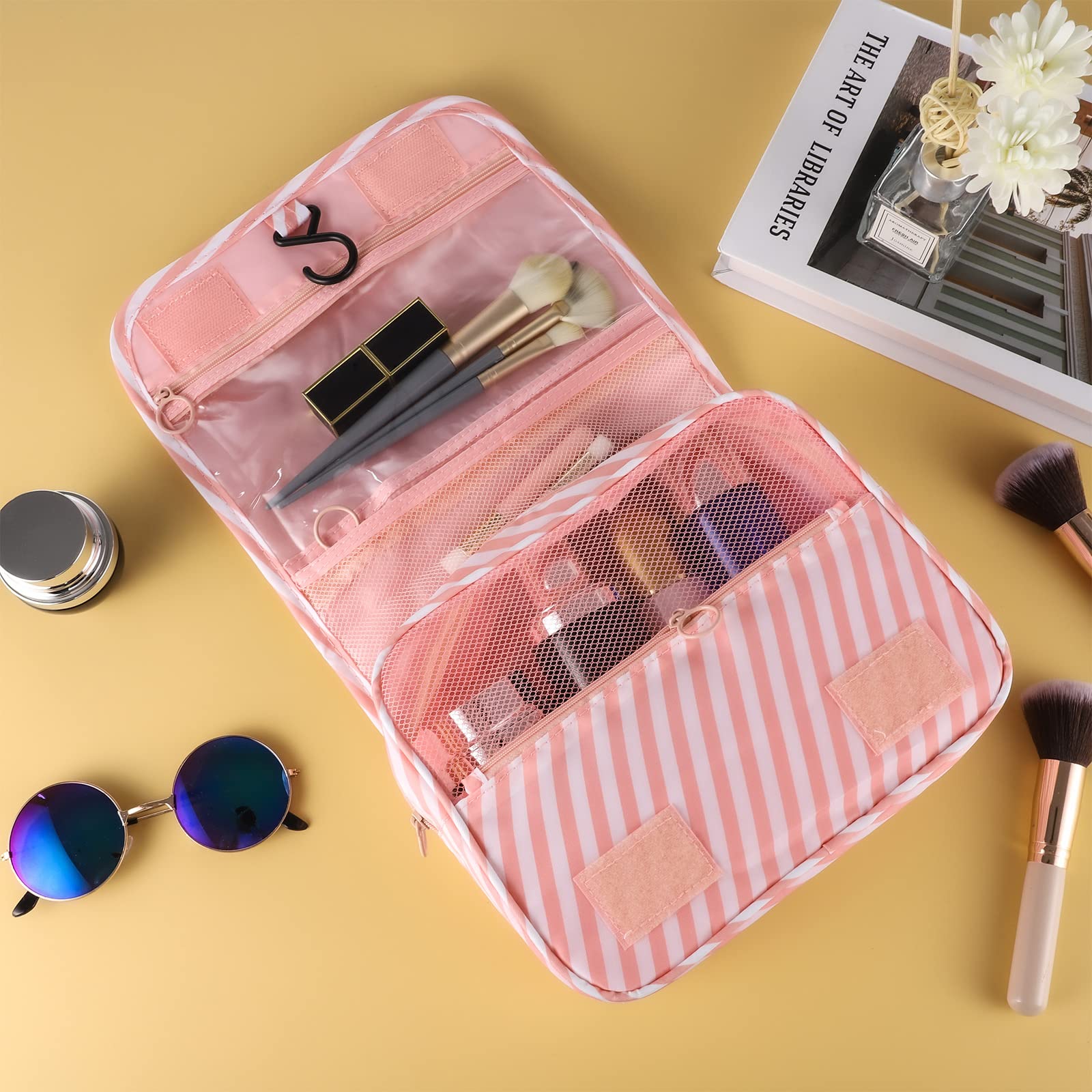 Pengxiaomei bolsa higiene con tira colgante, ahorro de espacio en baños pequeños.