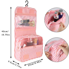 Pengxiaomei bolsa maquillaje viaje plegable, perfecta para ahorrar espacio.