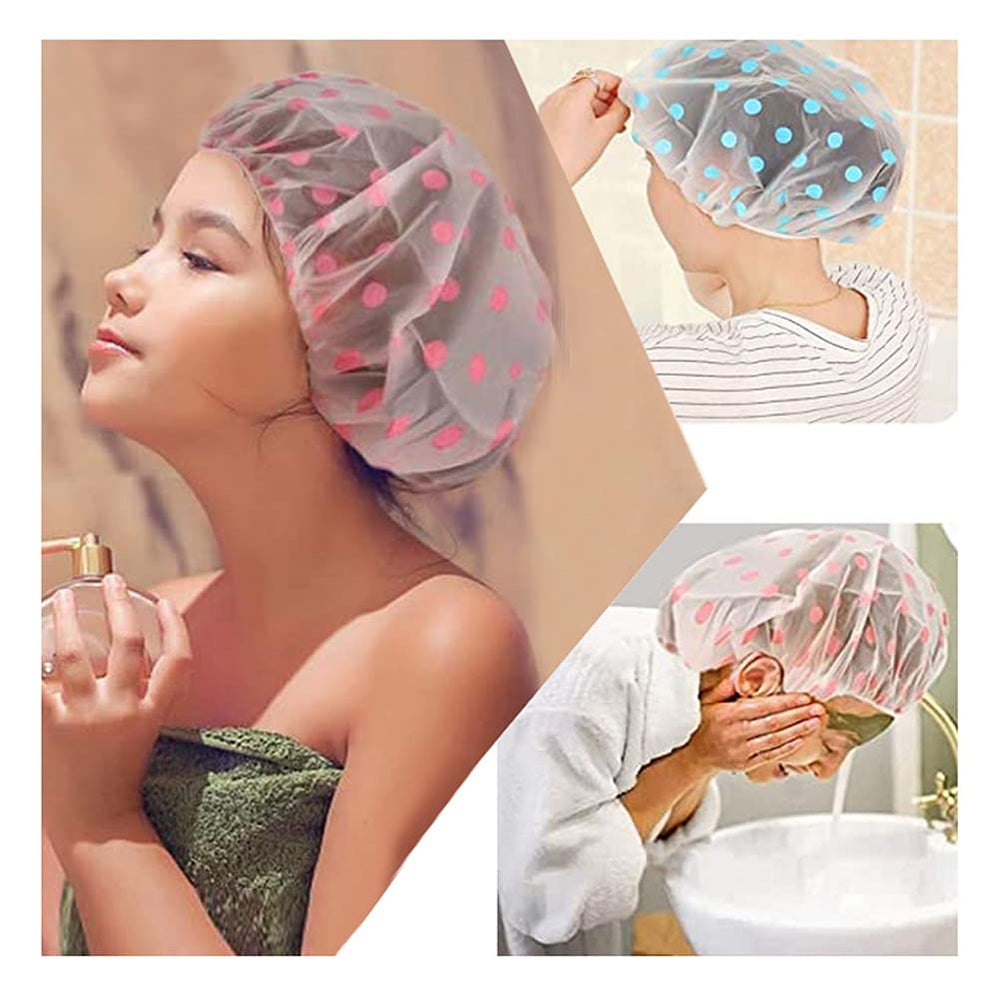 Pengxiaomei gorra de ducha con material impermeable y duradero, reutilizable.