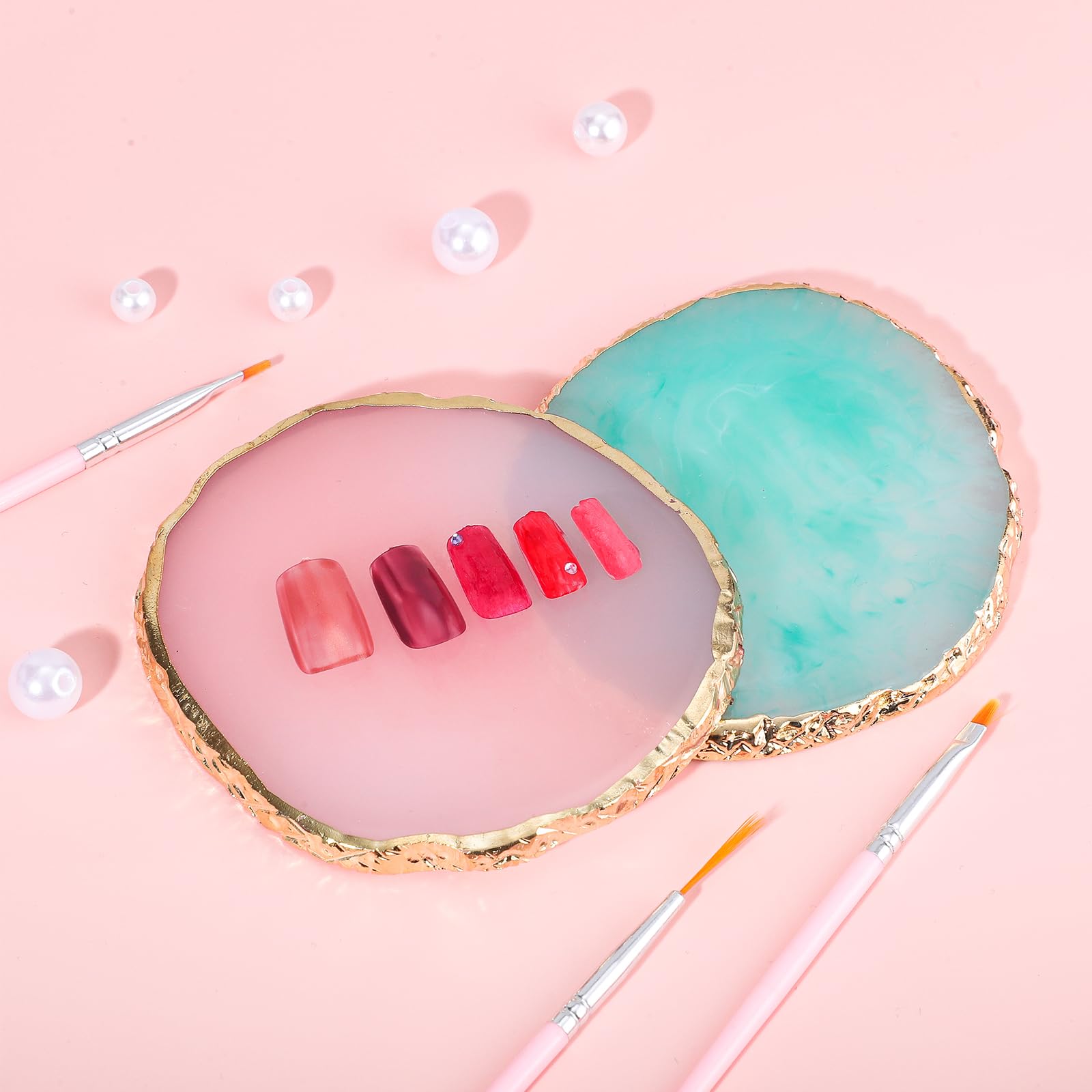 Pengxiaomei paleta mezcla pinturas y geles: uso versátil para arte de uñas.