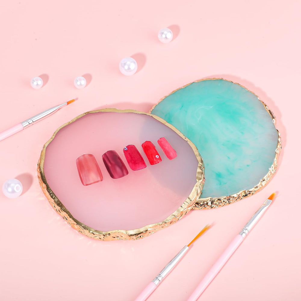 Pengxiaomei paleta mezcla pinturas y geles: uso versátil para arte de uñas.