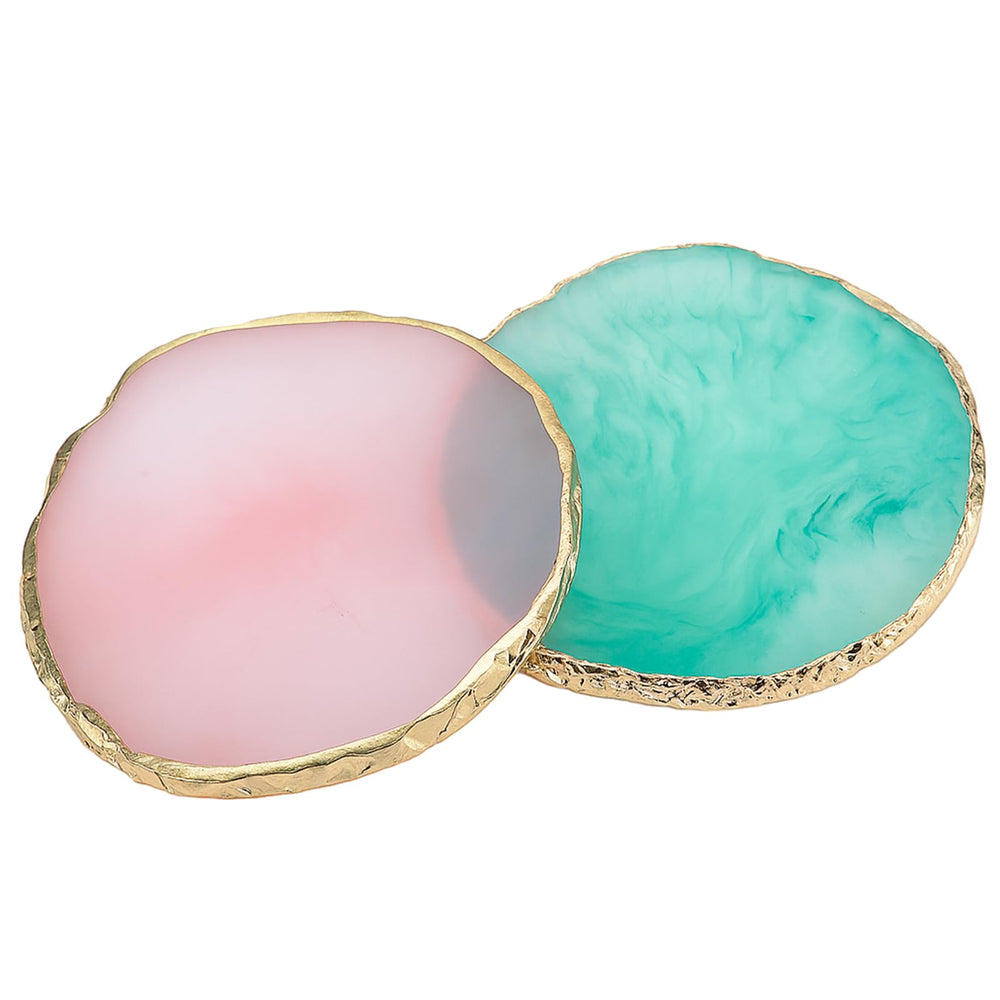 Pengxiaomei paleta resina rosada: ideal para mezclar esmaltes con precisión.