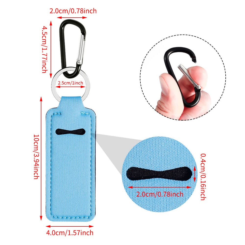 Pengxiaomei porta balsamo negro, práctico y duradero para llavero