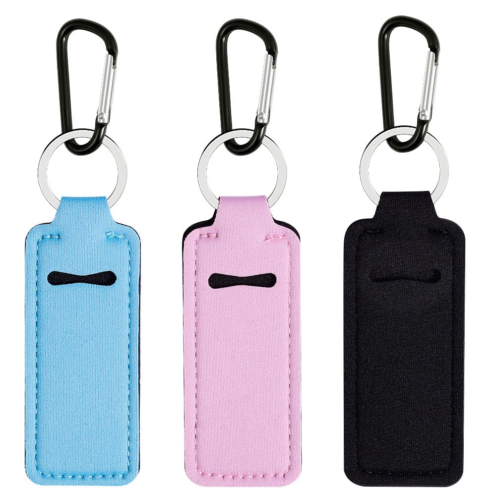 Pengxiaomei porta balsamo rosa, llavero compacto para bolso diario