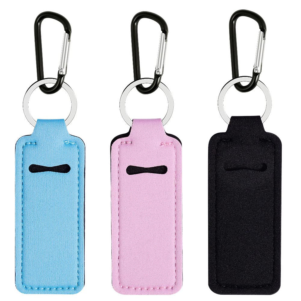 Pengxiaomei porta balsamo rosa, llavero compacto para bolso diario