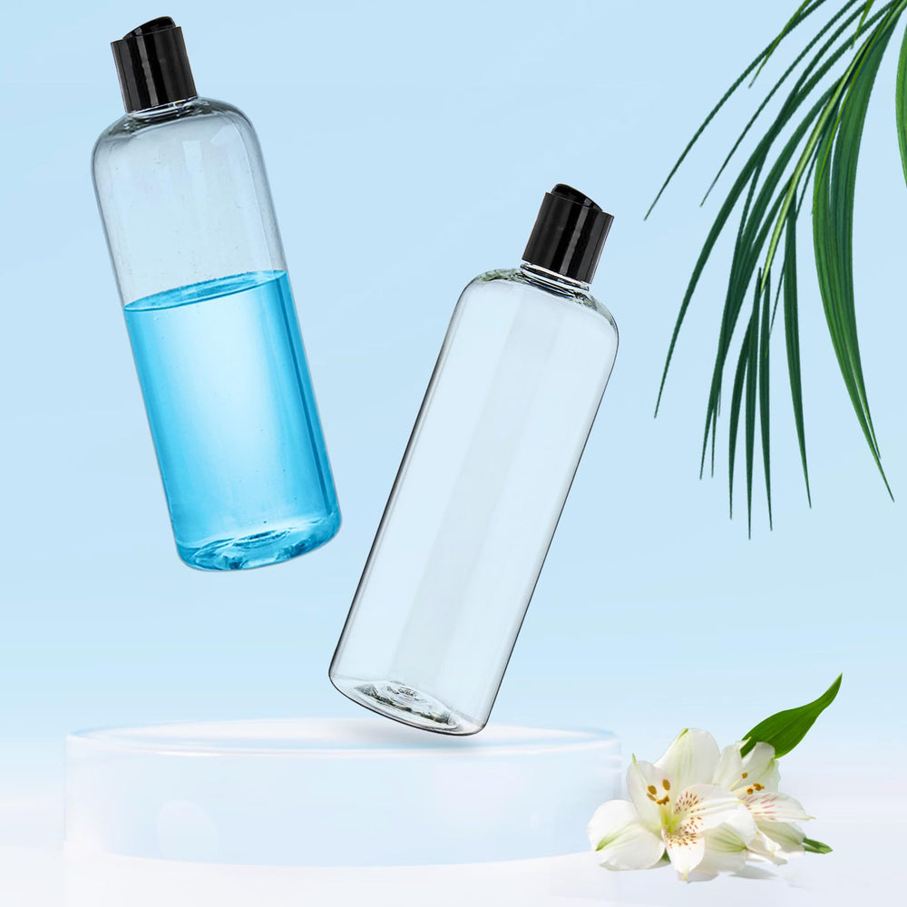 Contenedores Peohud para cosméticos y champú, recargables y organizados.