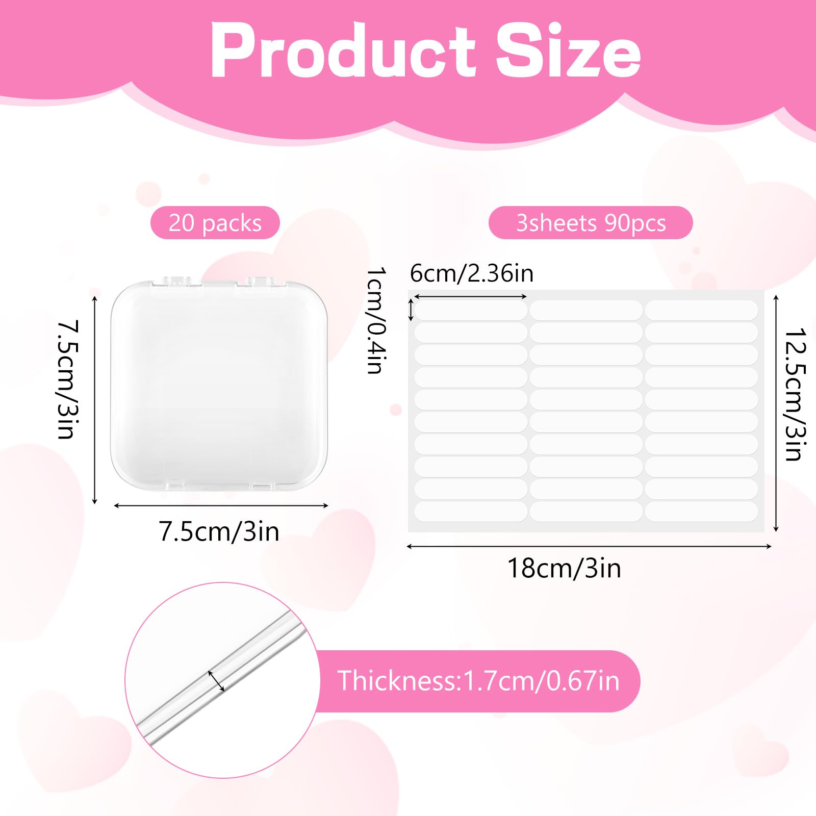 PEOVLVN estuche uñas presionadas diseño portátil ideal para viajar