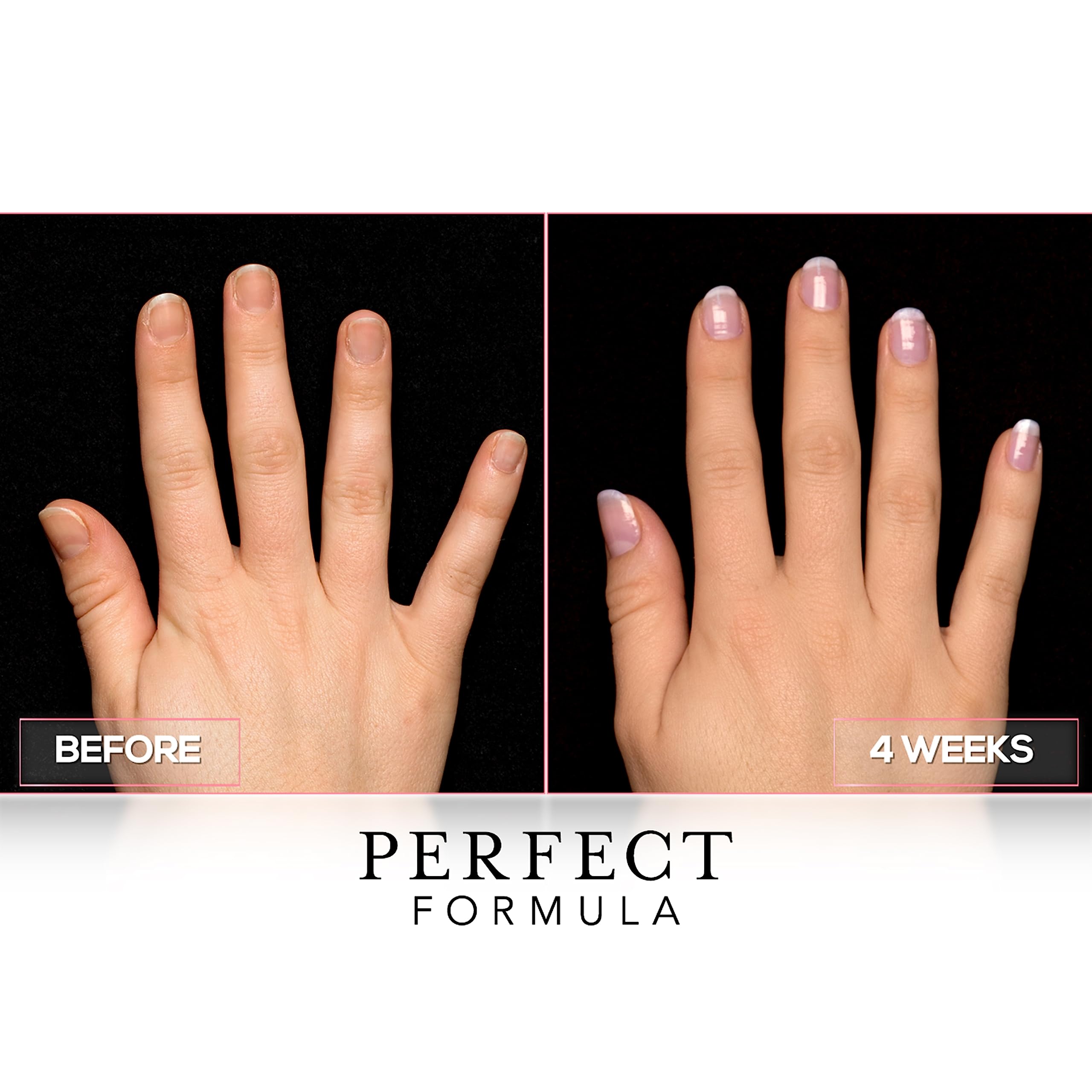 Perfect Formula acabado-transparente-uñas, ofrece un look claro y pulido.