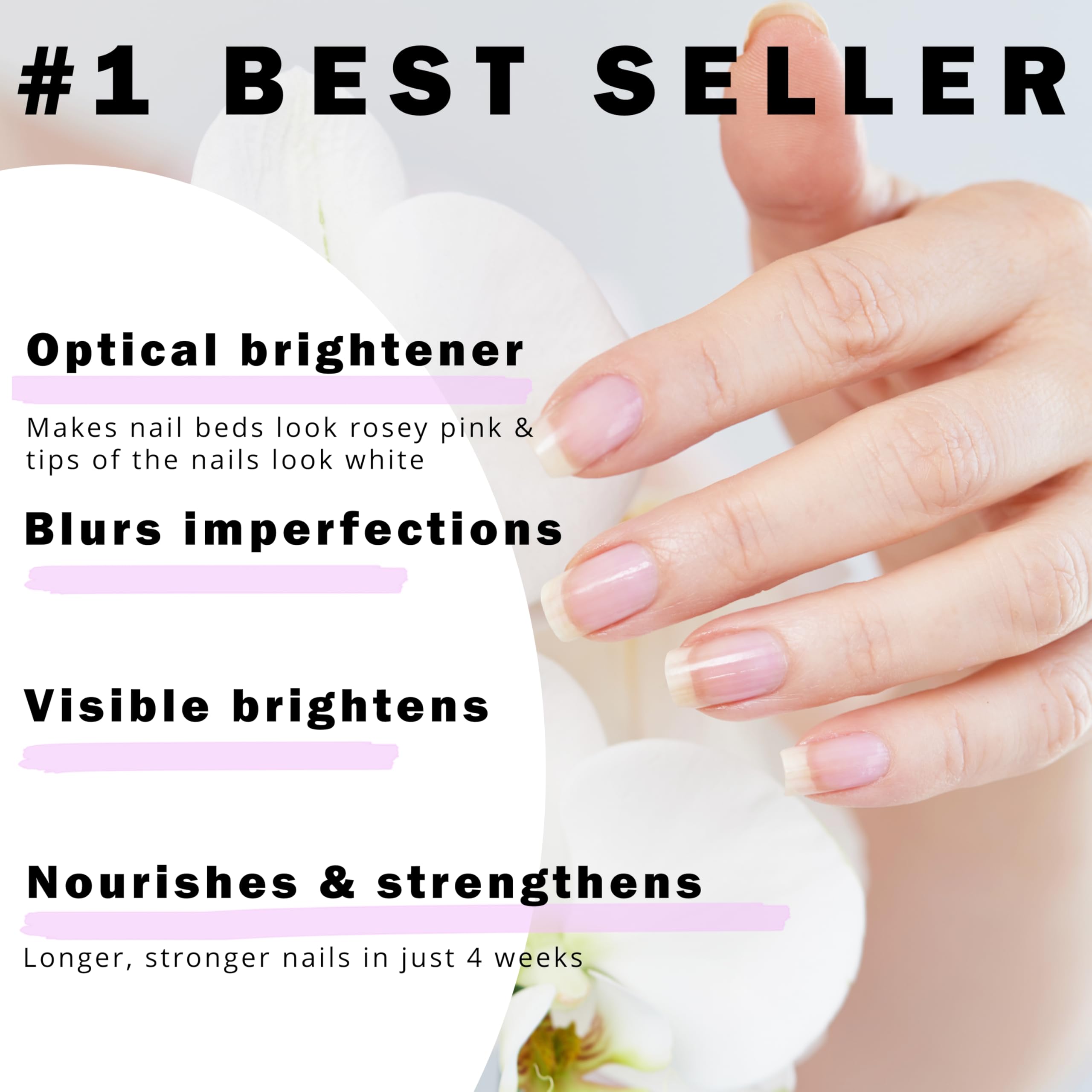 Perfect Formula – application gel rose ongles, soin ciblé et rendu rosé éclatant.