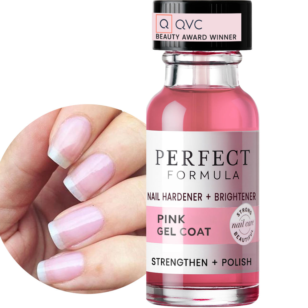Perfect Formula – bouteille gel rose, protection renforcée et brillance durable pour ongles.