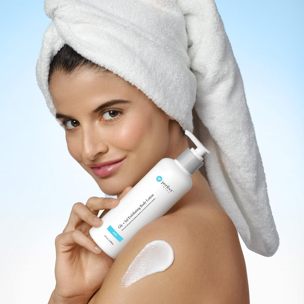 Flacon Gly-Sal Perfect Image, présentation élégante dans un décor spa