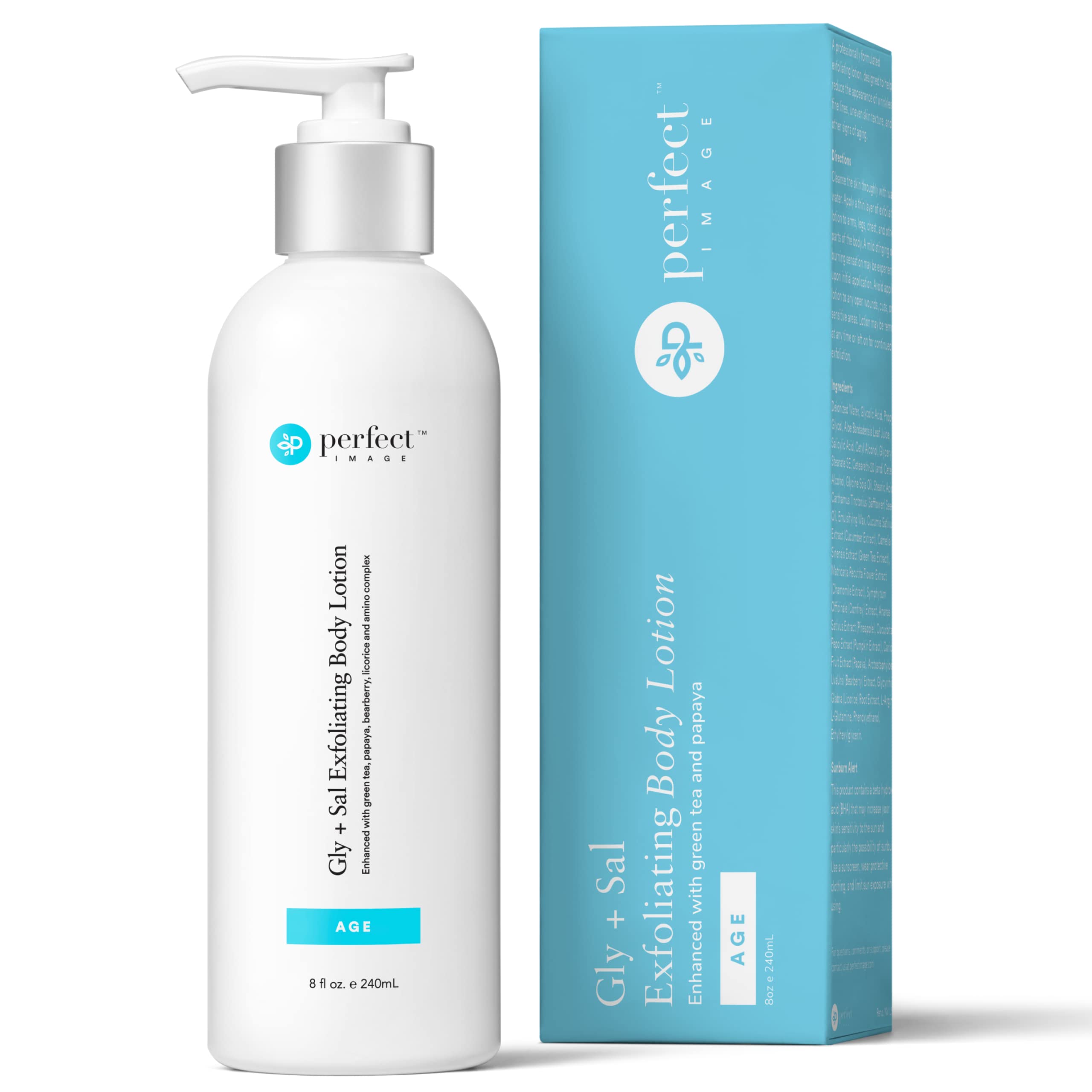 Perfect Image Gly-Sal lotion corps exfoliante sur peau lisse et hydratée