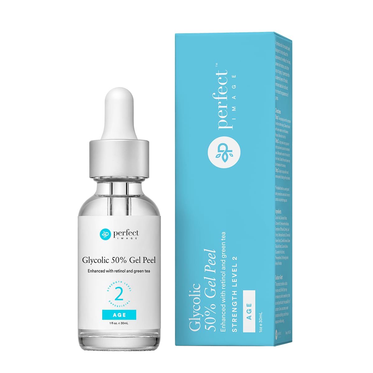 Perfect Image Glycolic 50% Gel Peel en botella, exfoliación para piel fresca