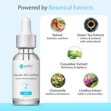 Perfect Image Glycolic 50% Gel Peel textura de gel, exfoliación suave